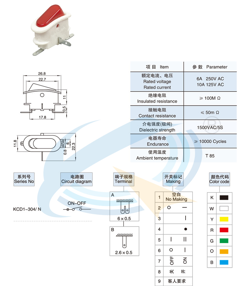 KCD1-304规格书