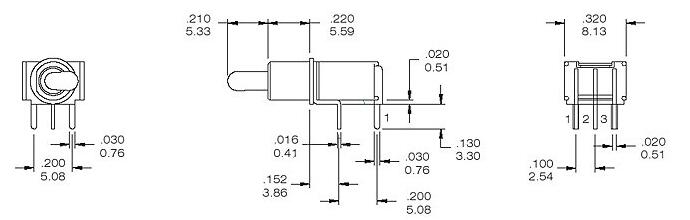 TS4-102C3纽子开关图纸